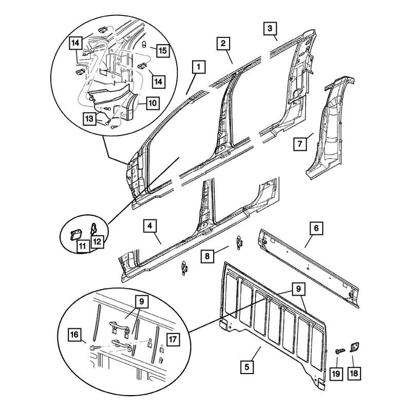 Mopar® - Body C-Pillar Reinforcement