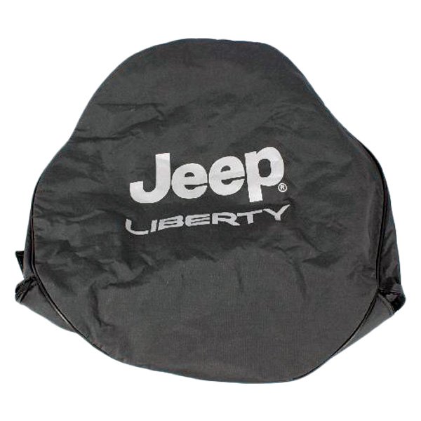 Mopar® 5JG141X7AC 30" Black Spare Tire Cover with Jeep Liberty Logo