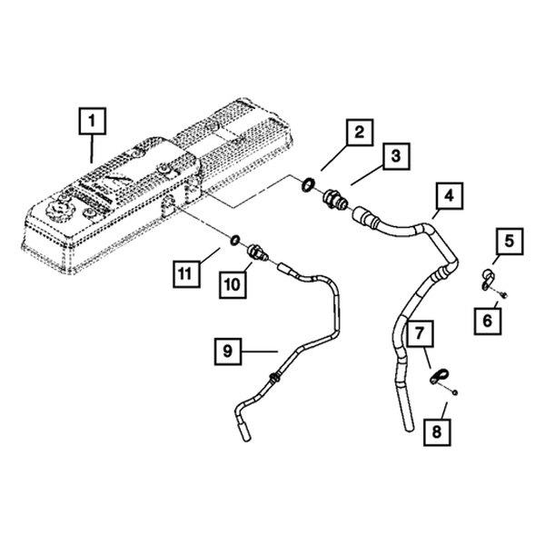 Mopar® 68003315AA HVAC Heater Hose Connector