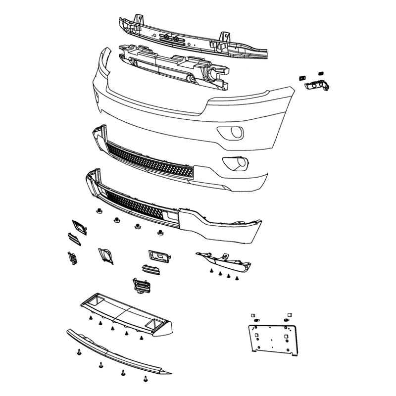 Mopar® 68078271AB - Front Valance Panel