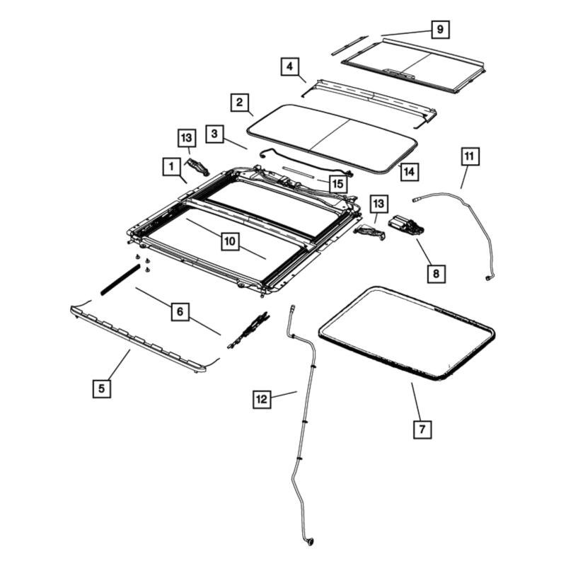 Mopar® 68083625AB Sunroof Drain Hose