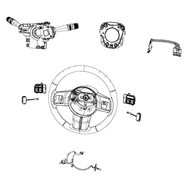 Mopar® 68087806AC - Steering Column Wiring Harness