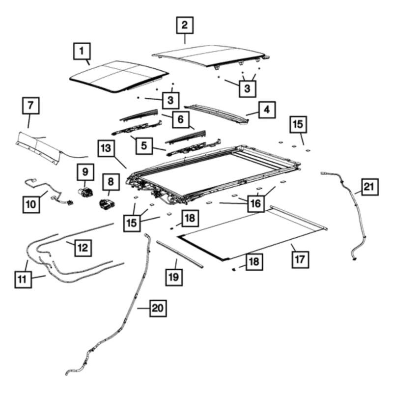 Mopar® 68096244AC Sunroof Drain Hose