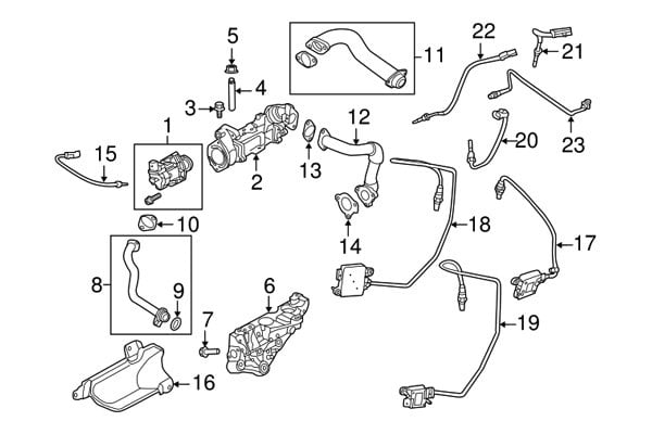 Mopar® 68155263AA - Exhaust Gas Differential Pressure Sensor