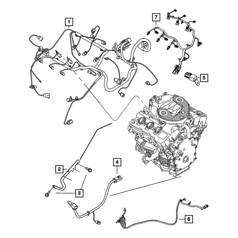 Mopar® 68214189AD - Engine Wiring Harness