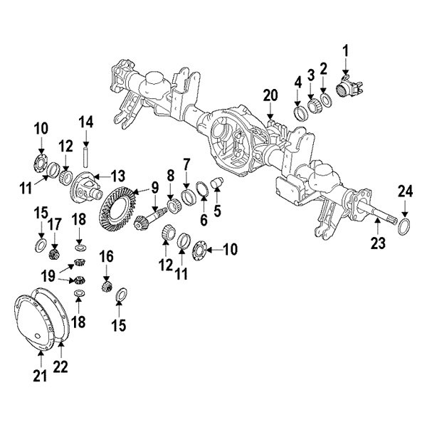 Mopar® 68237716AA Front Differential Pinion Bearing