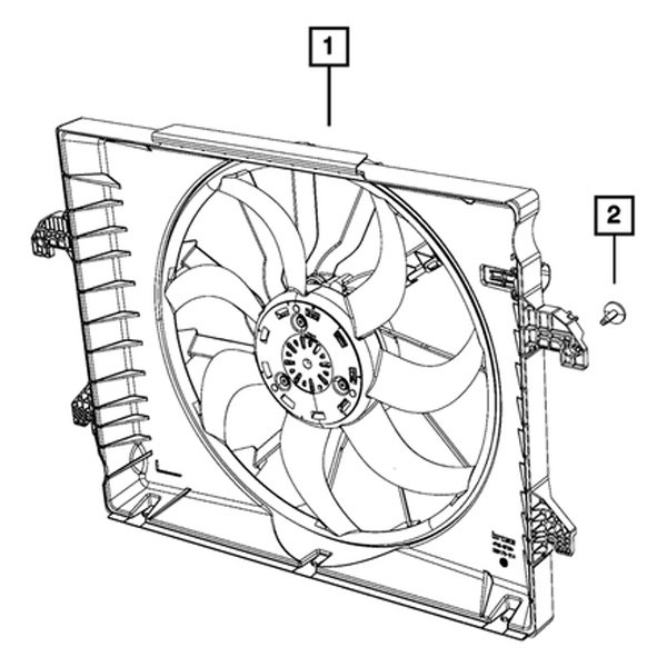 Mopar® 68275634AA Engine Cooling Fan Module
