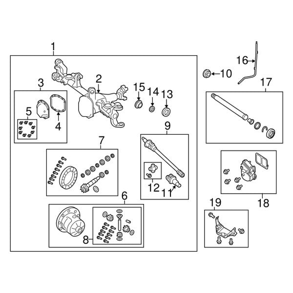 Jeep OE 68388751AA - Front Differential Carrier Assembly