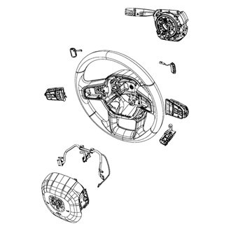 Mopar® 68406193AA - Steering Column Wiring Harness