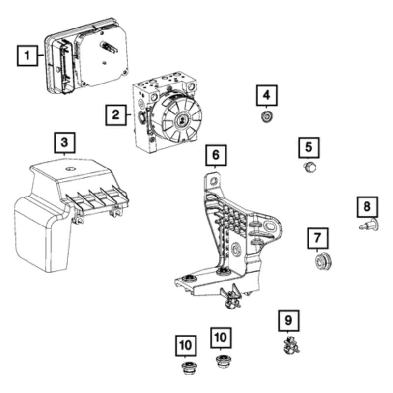 Mopar® 68435701AD - Anti-Lock Brake System Module