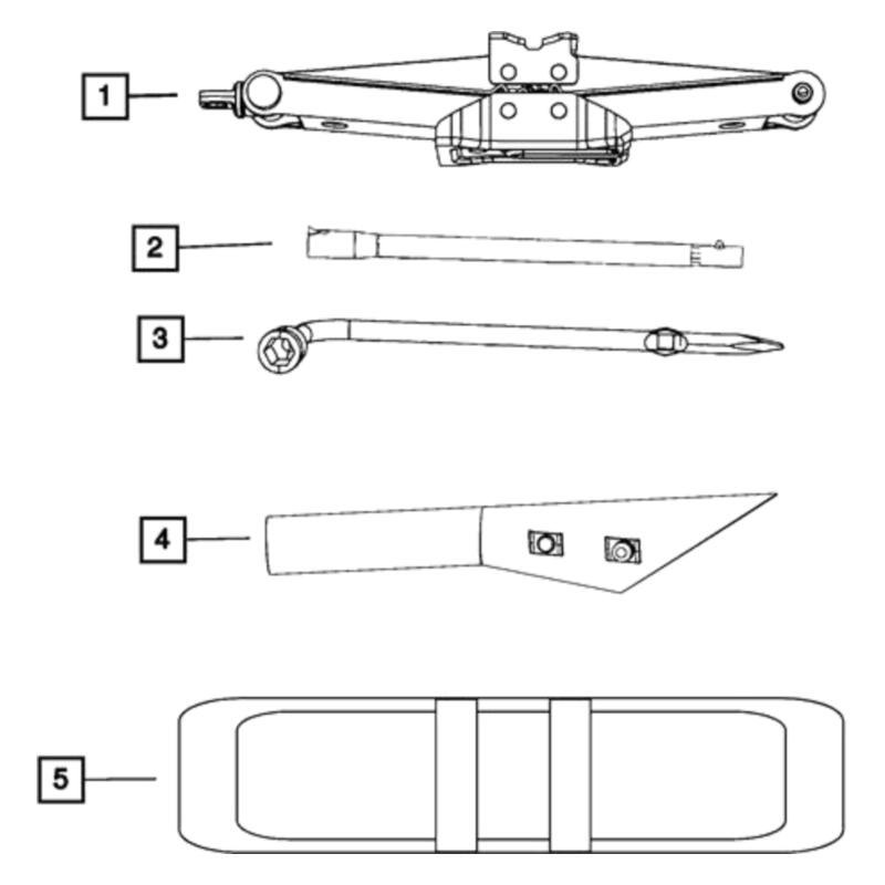 Jeep OE 68444992AA Wheel Lug Wrench