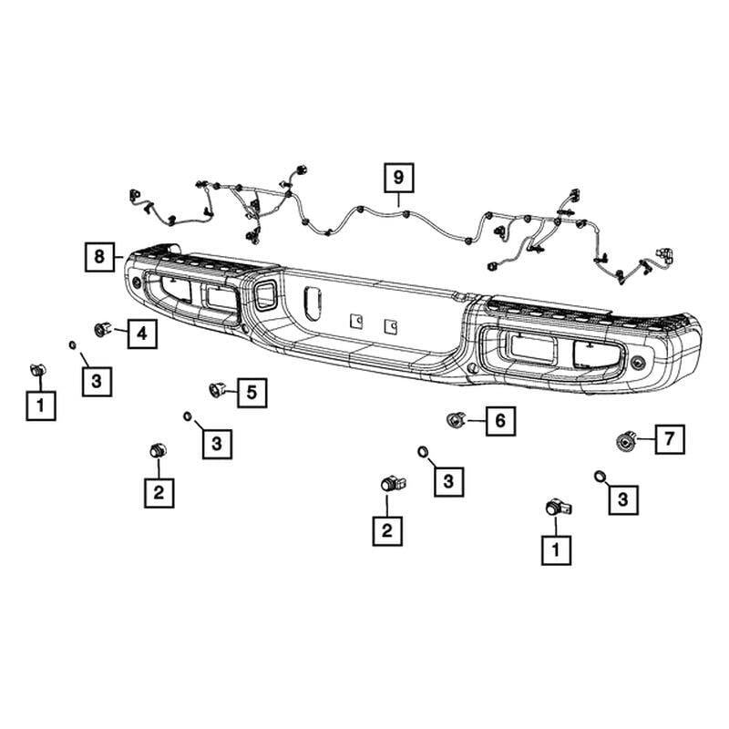 Jeep OE 6MK25TZZAA - Rear Inner Parking Aid Sensor