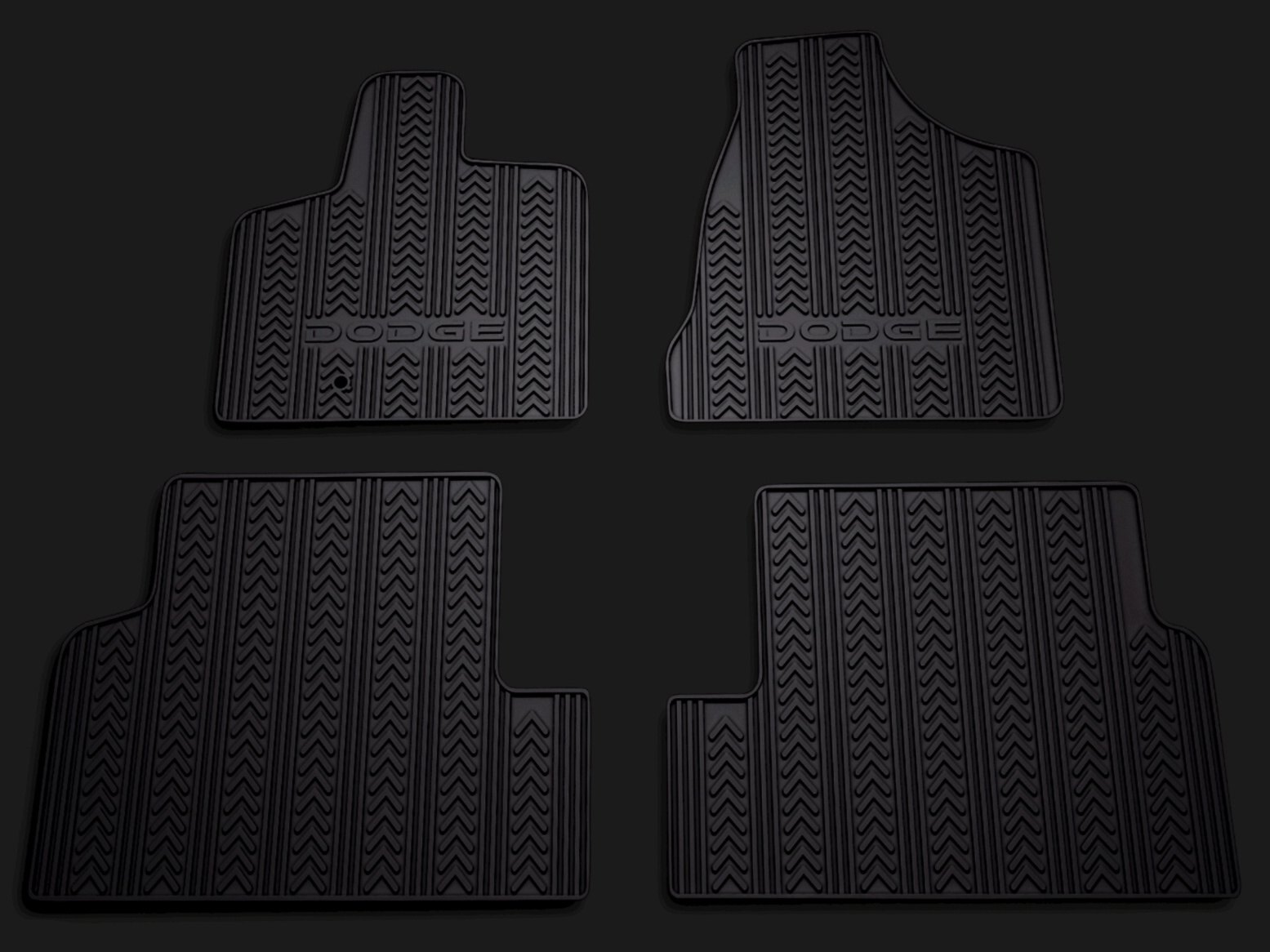 Mopar® 82213477 All Weather 1st & 2nd Row Rubber Floor Mat Set