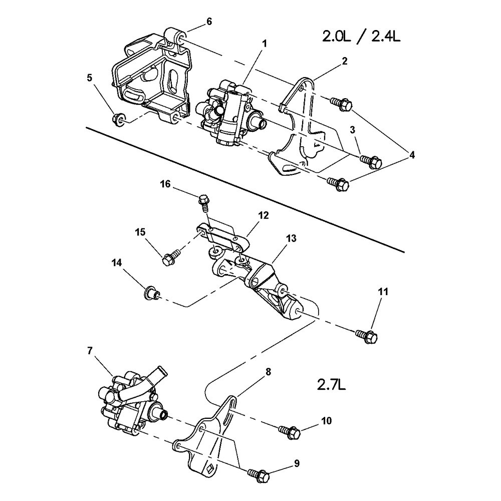 Mopar® 04792414AA Power Steering Pump Bracket