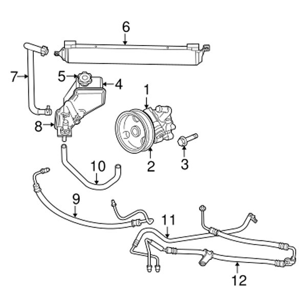 Mopar® - Jeep Grand Cherokee 2009 Power Steering Pump Kit