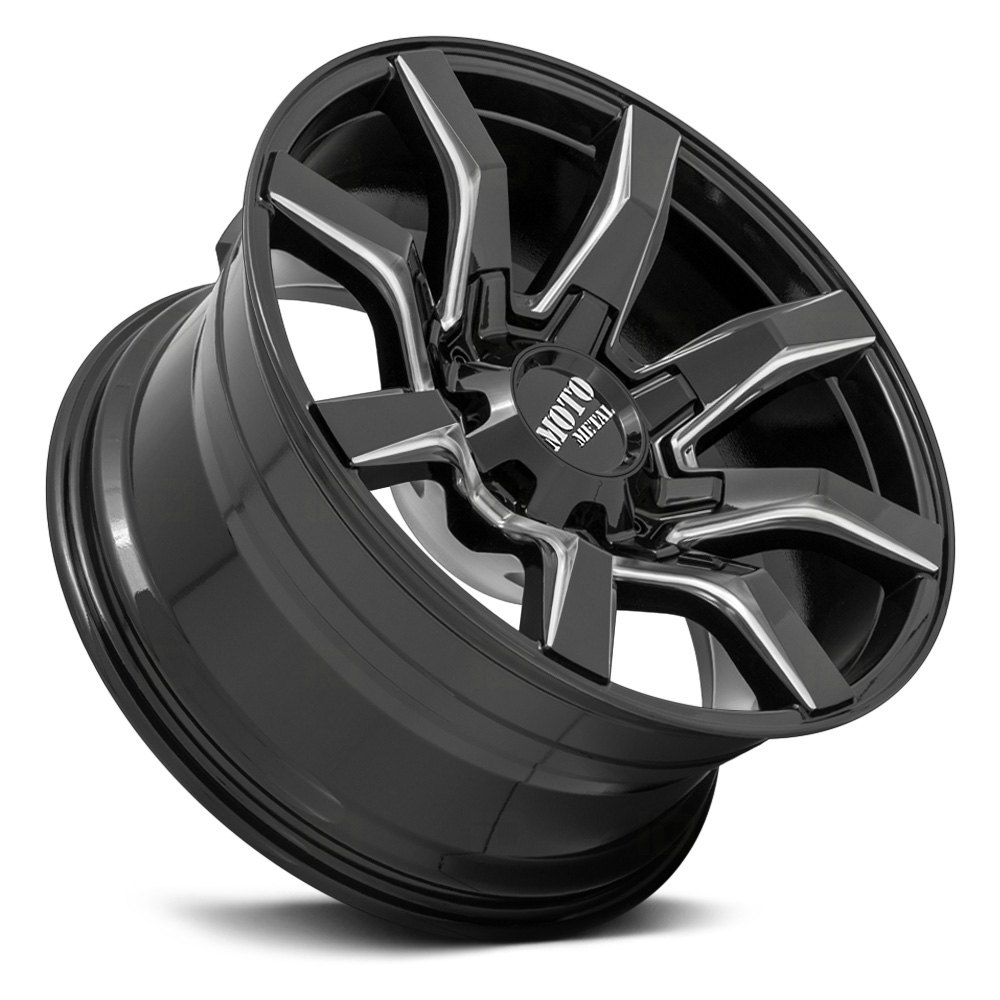 MOTO METAL® MO804 SPIDER Wheels Gloss Black with Milled