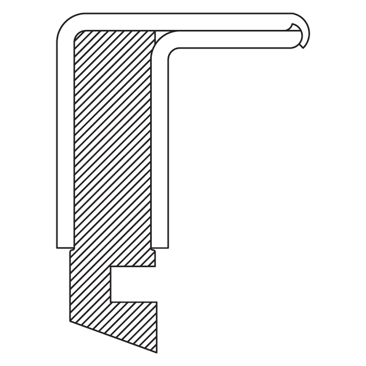 National 2043 Oil Seal - Nitrile Multi-Lip Spring Loaded Seal