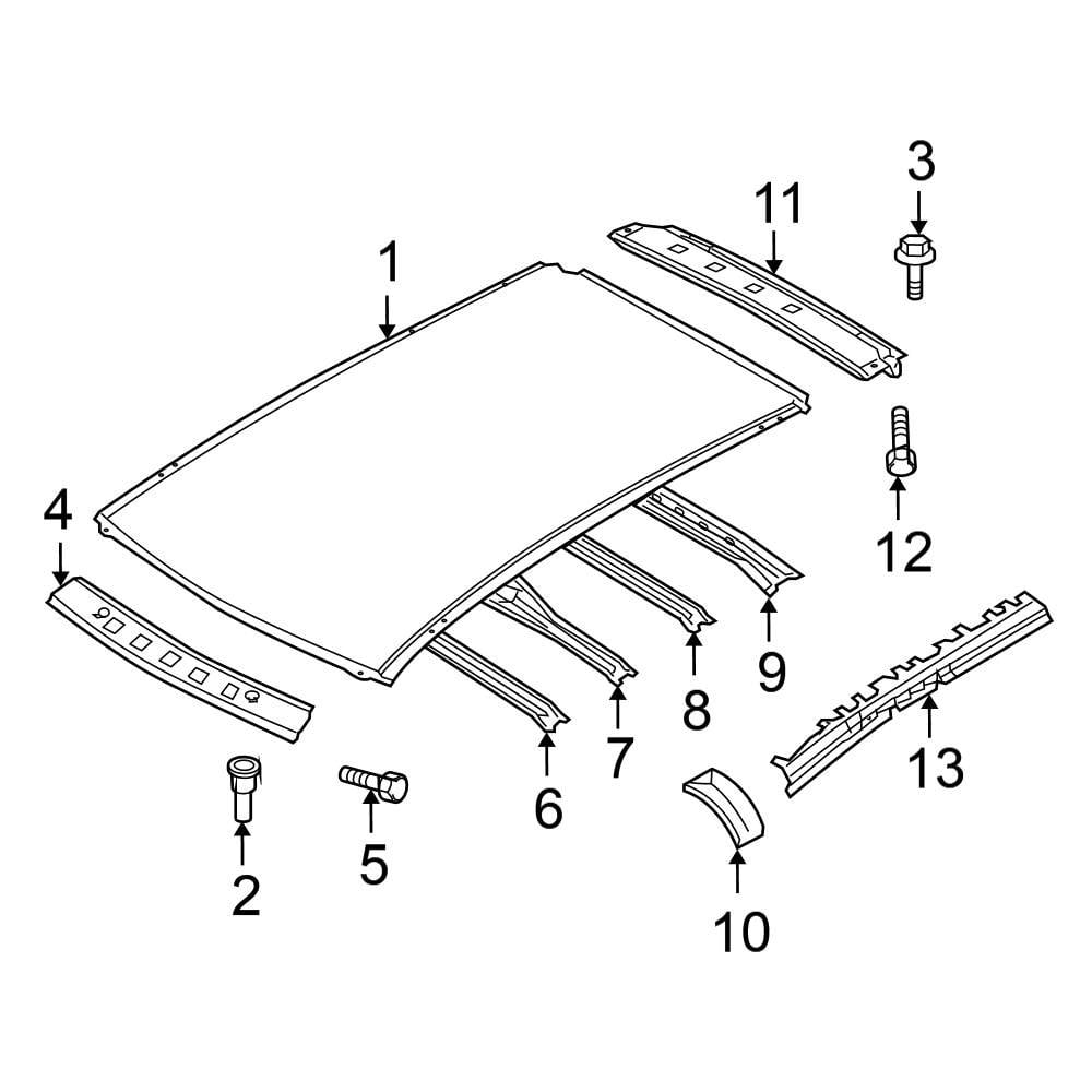 Nissan OE 73858AU100 - Roof Molding Clip