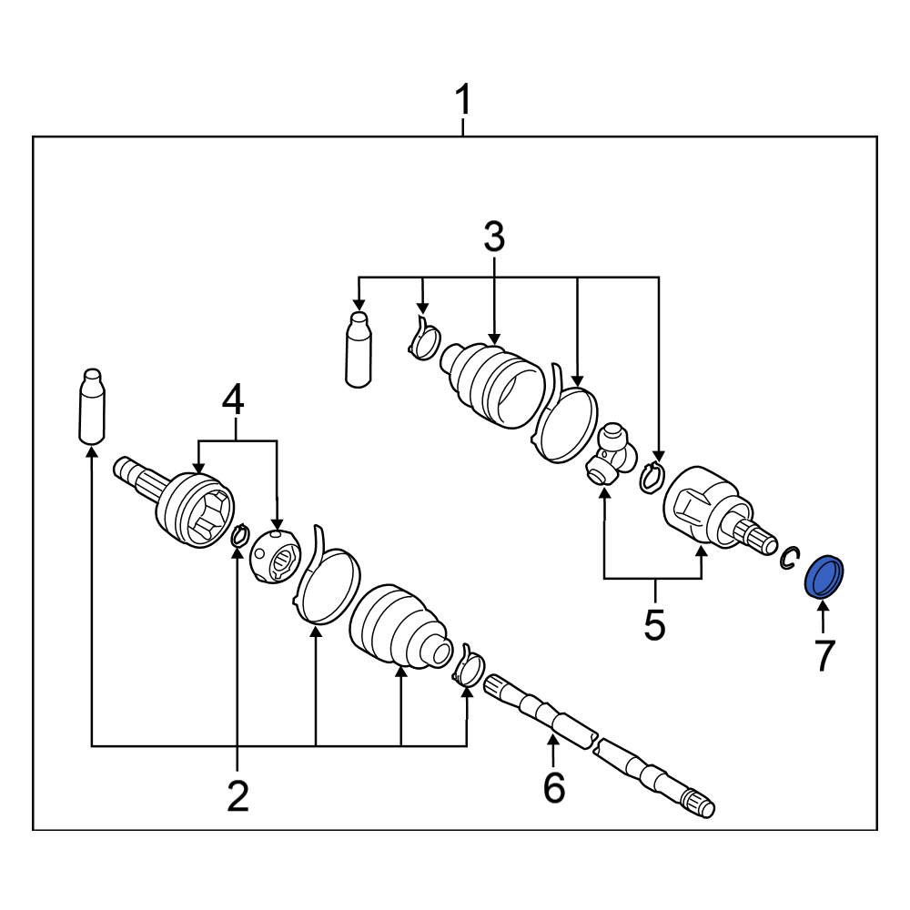Nissan OE 3975277A1A Rear CV Joint Oil Seal Dust Shield