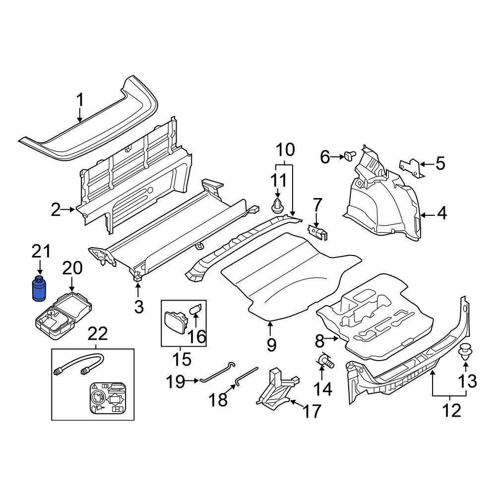 Nissan OE 997901NM5D Tire Repair Kit