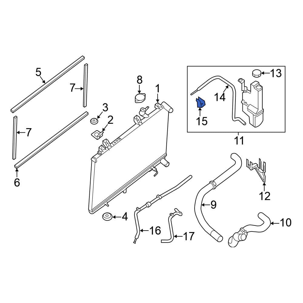 Motor-1 Coolant Overflow Reservoir Tank For 15-16 Dodge Charger Challenger 6.4L - OE Style - View #4