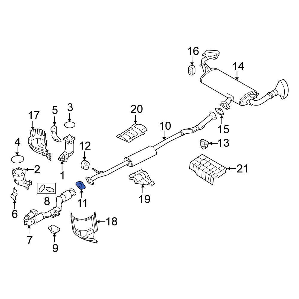 Nissan OE 206928H30A - Exhaust Pipe Connector Gasket