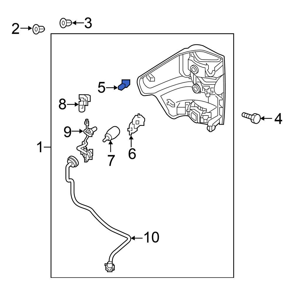Nissan OE 267149B90A Rear Brake Light Bulb