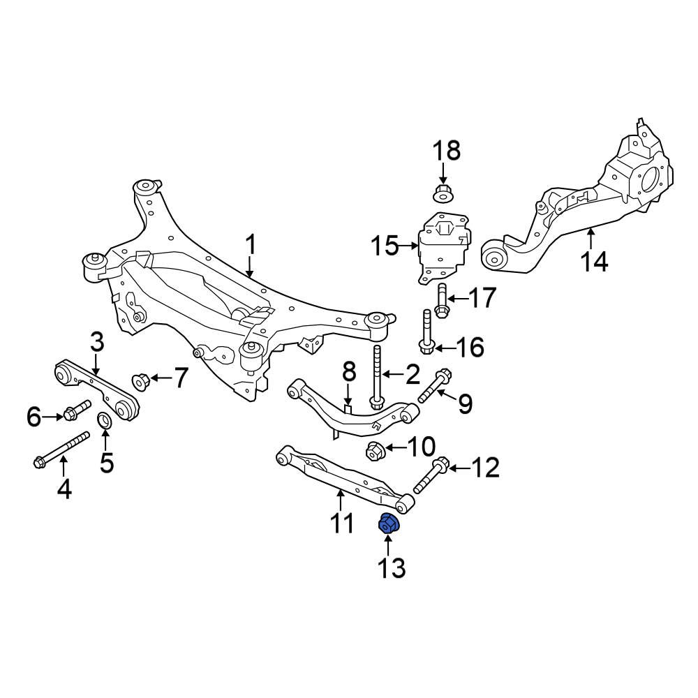 Nissan OE 54588JG00A Suspension Knuckle Nut