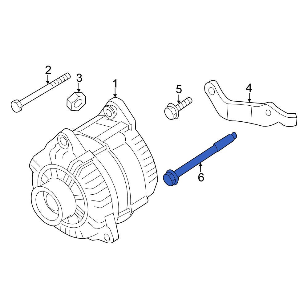 Nissan OE 080A68901A Upper Alternator Adjusting Bracket Bolt