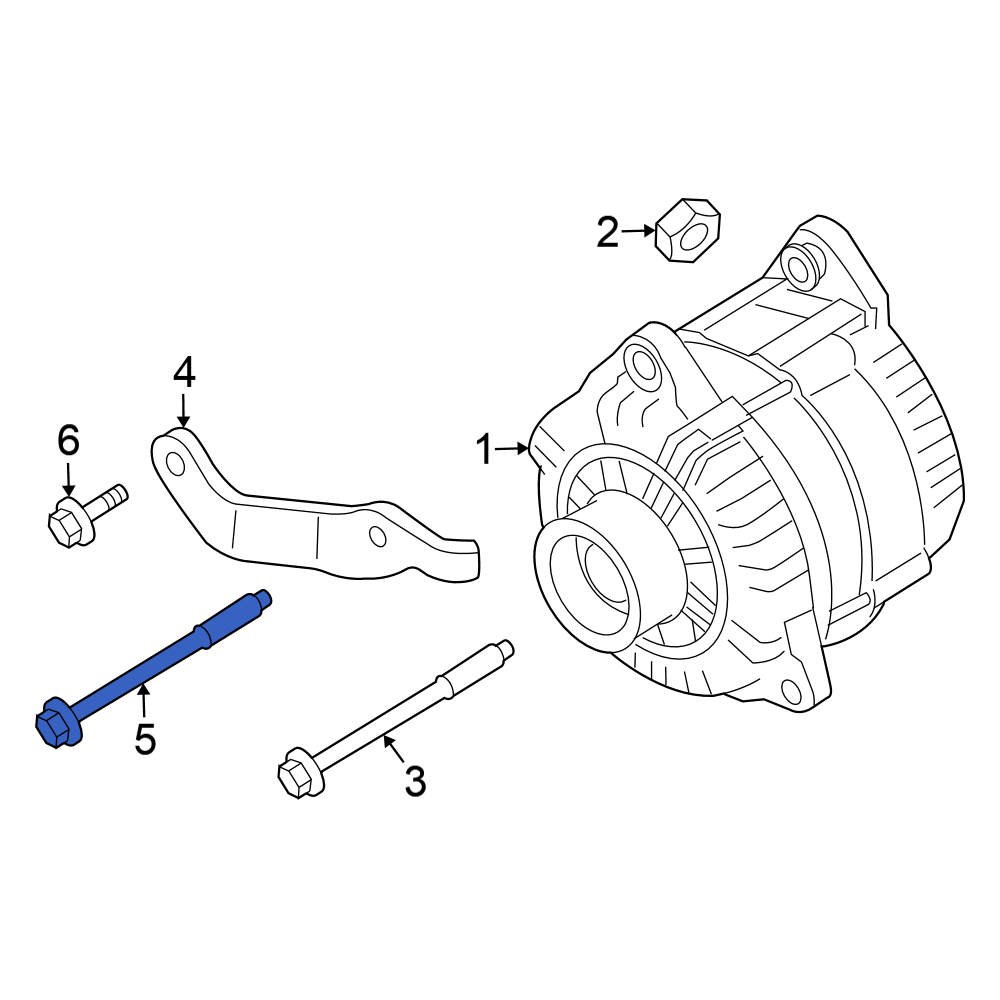 Nissan OE 080A68901A Upper Alternator Adjusting Bracket Bolt