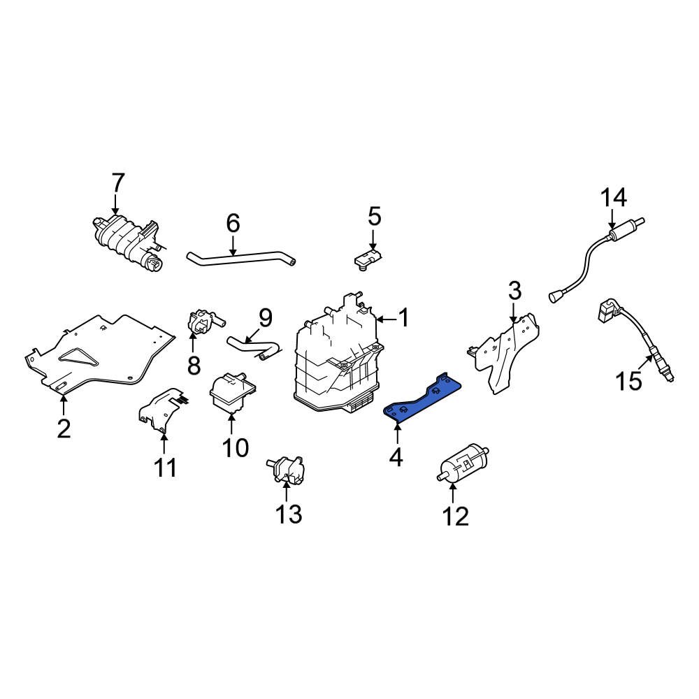 Nissan OE 149529BT0A Center Vapor Canister Bracket