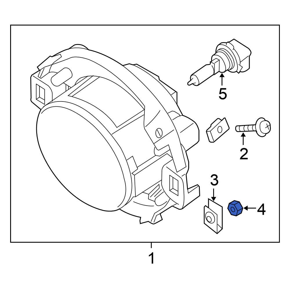 Nissan OE 089136365A - Fog Light Nut