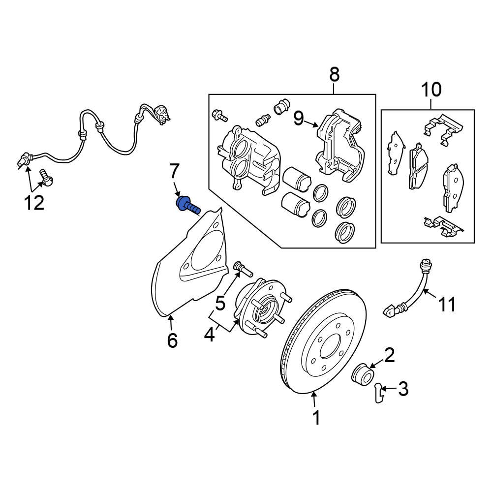 Nissan OE 081B42355M - Steering Knuckle Bolt