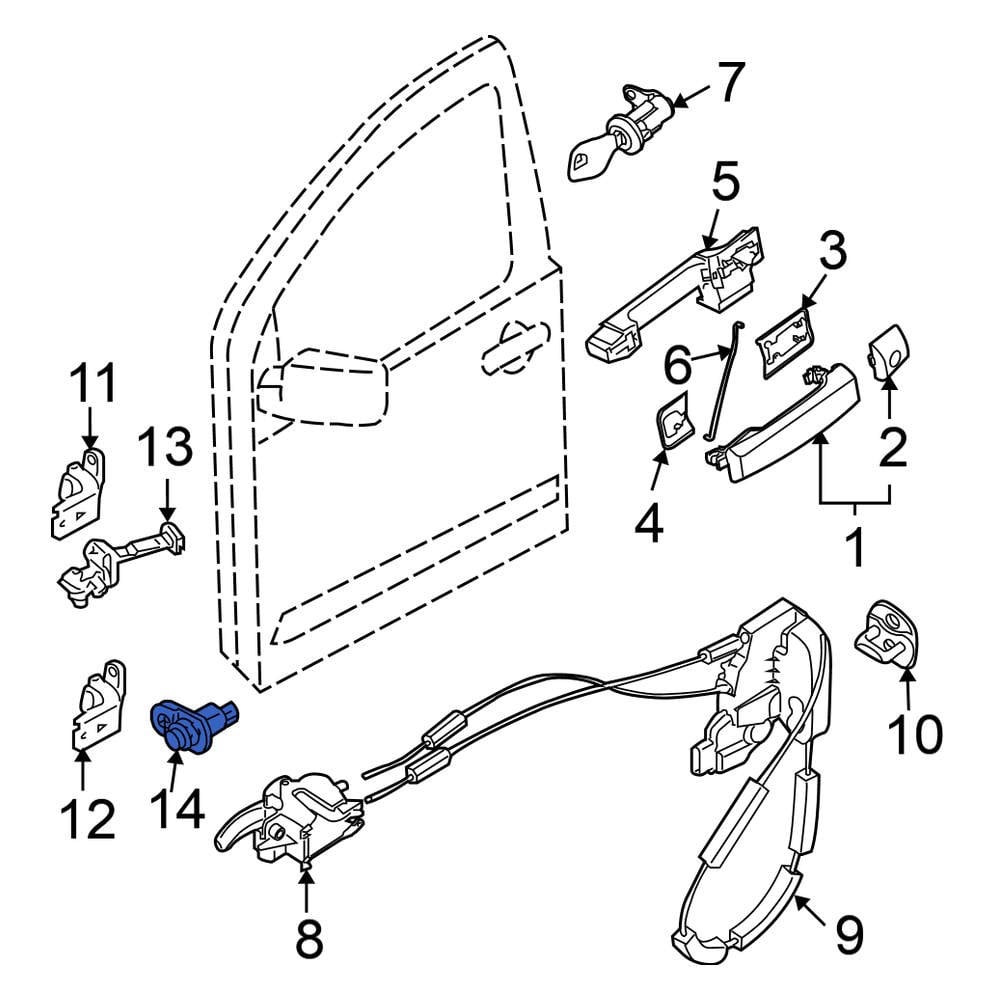 Nissan OE 25360AD000 Rear Door Jamb Switch