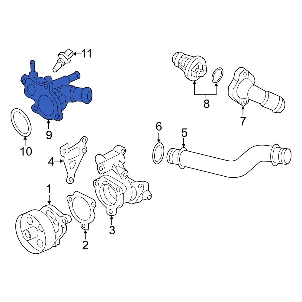 Nissan Oe ta0b Engine Coolant Outlet Flange