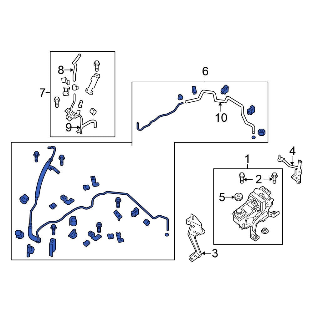 Nissan OE 497103KA0B Power Steering Pressure Hose