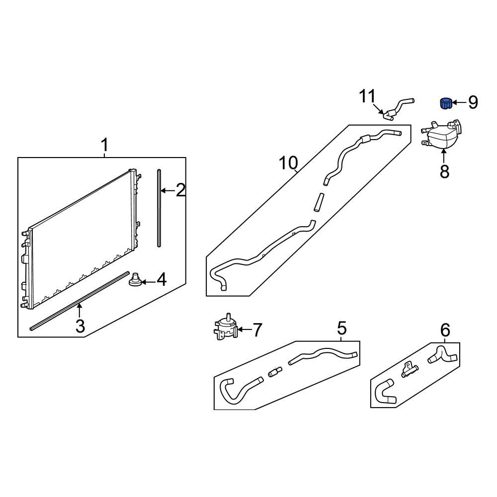 Nissan OE 21430AX30A Right Drive Motor Inverter Coolant Reservoir Cap