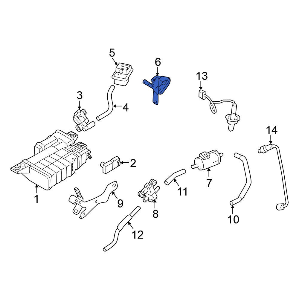 Nissan OE 149536RA0A Vapor Canister Filter Bracket