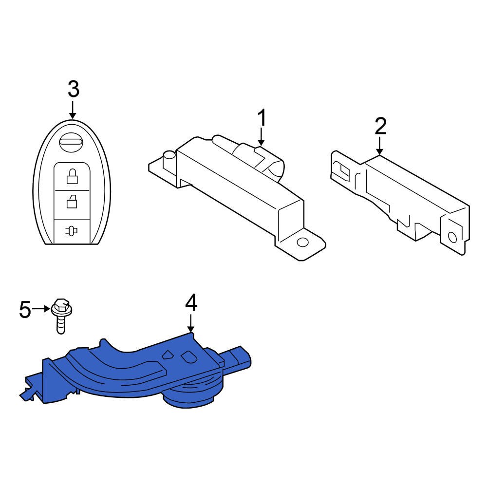 Nissan OE 256407FW0A Back Up Alarm Switch