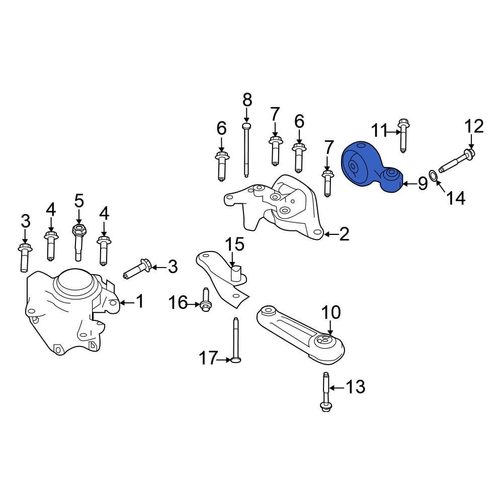 Nissan OE 113504BC0A Front Engine Torque Strut