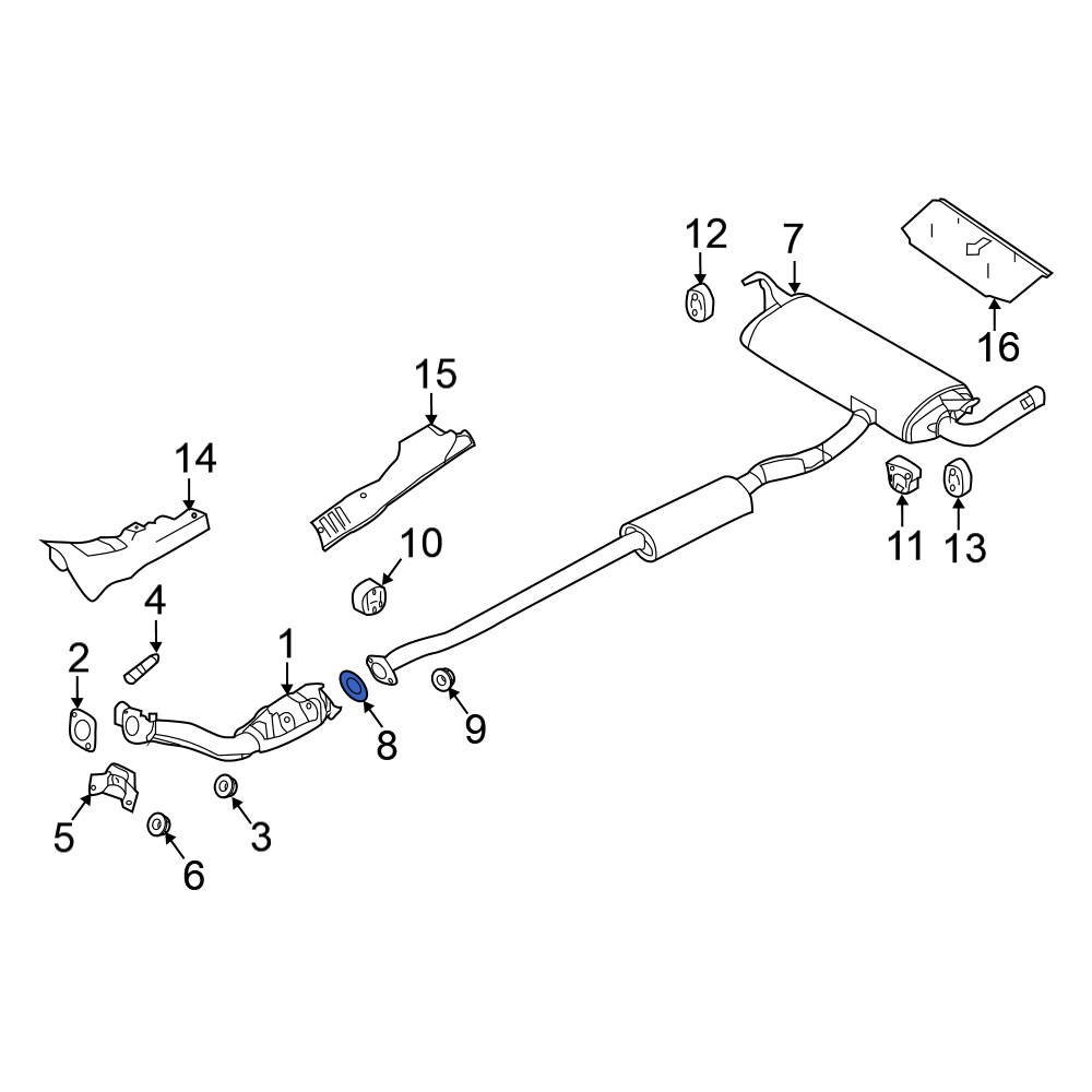 Nissan OE 206928H30A - Exhaust Pipe Connector Gasket