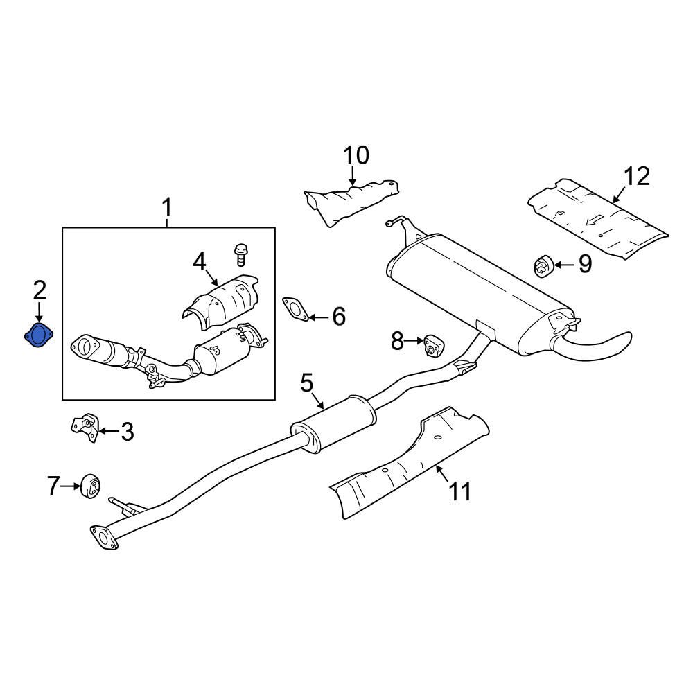 Nissan OE 206928H30A - Exhaust Pipe Connector Gasket