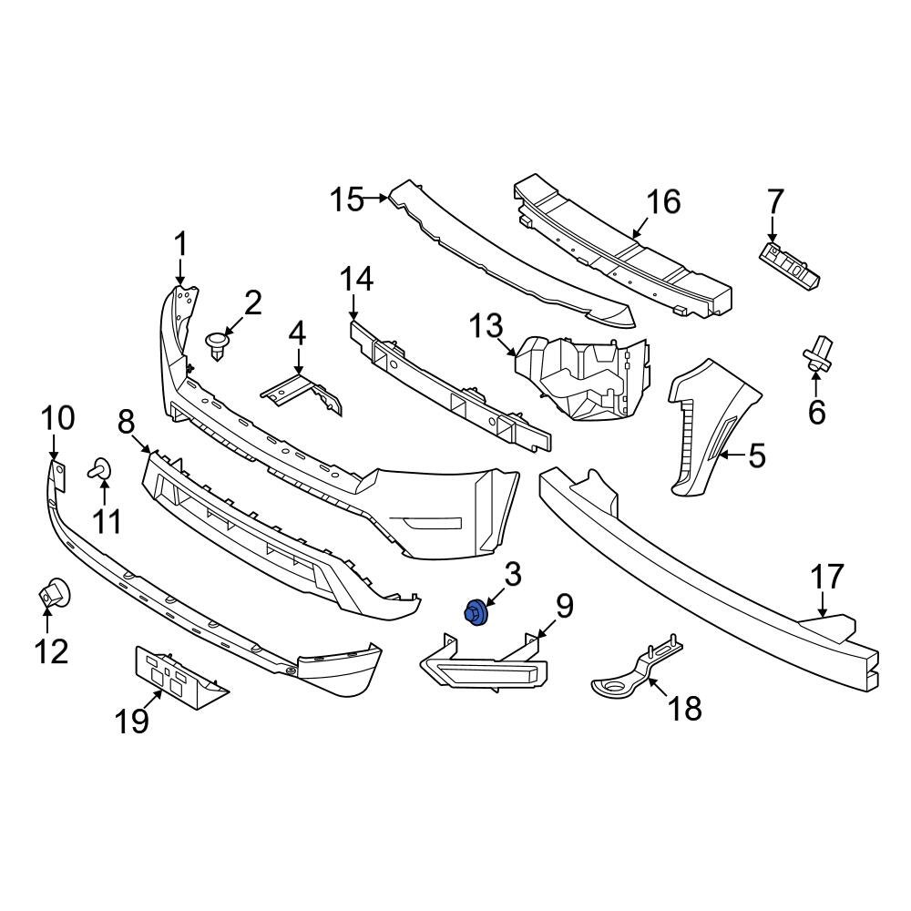 Nissan OE 62224JG000 Right Bumper Cover Bracket