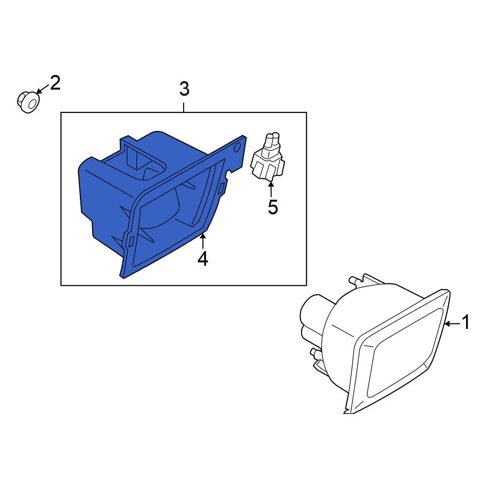 Nissan OE 269811EA0A Fog Light Bracket