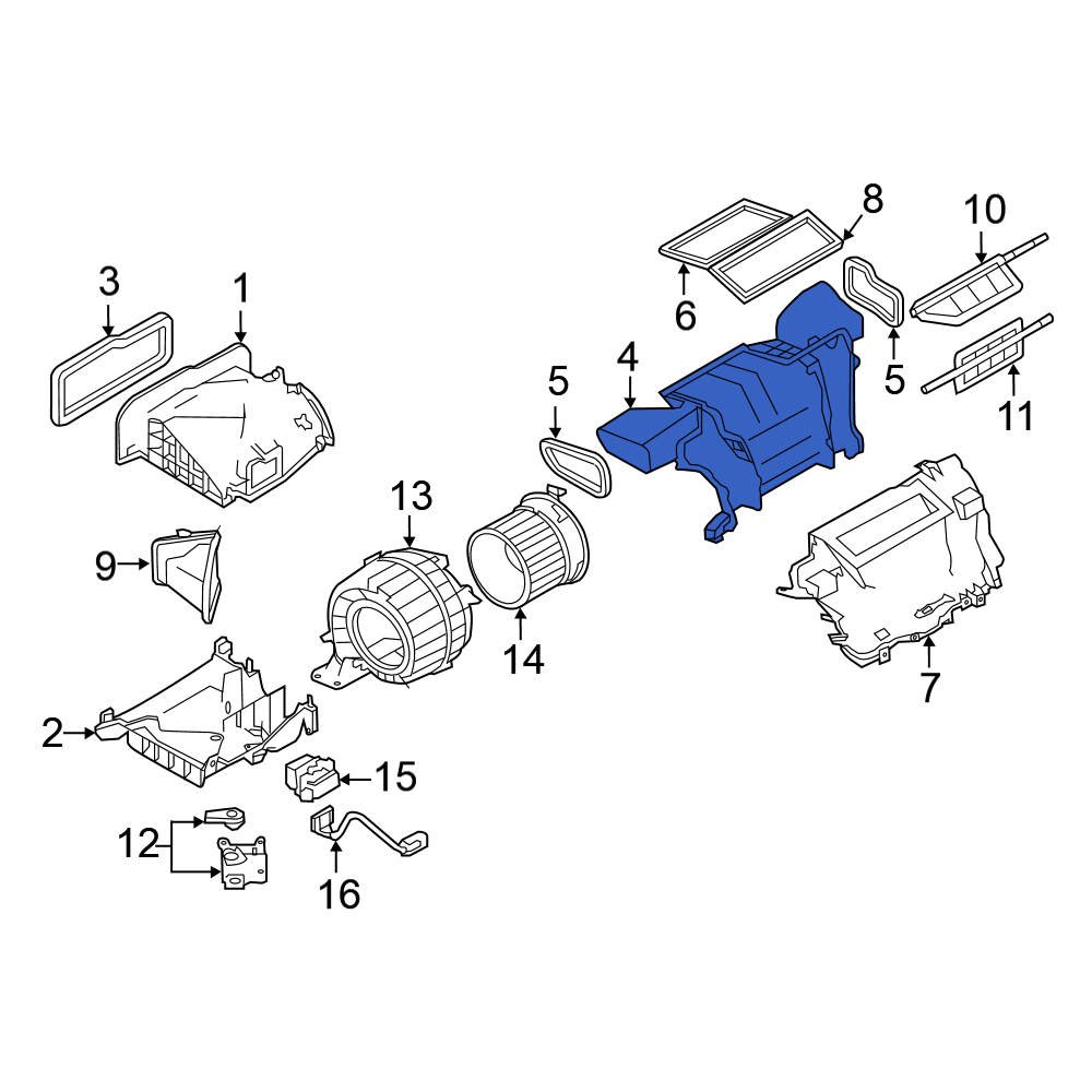 Nissan OE 278151KM0A Cabin Air Intake Duct