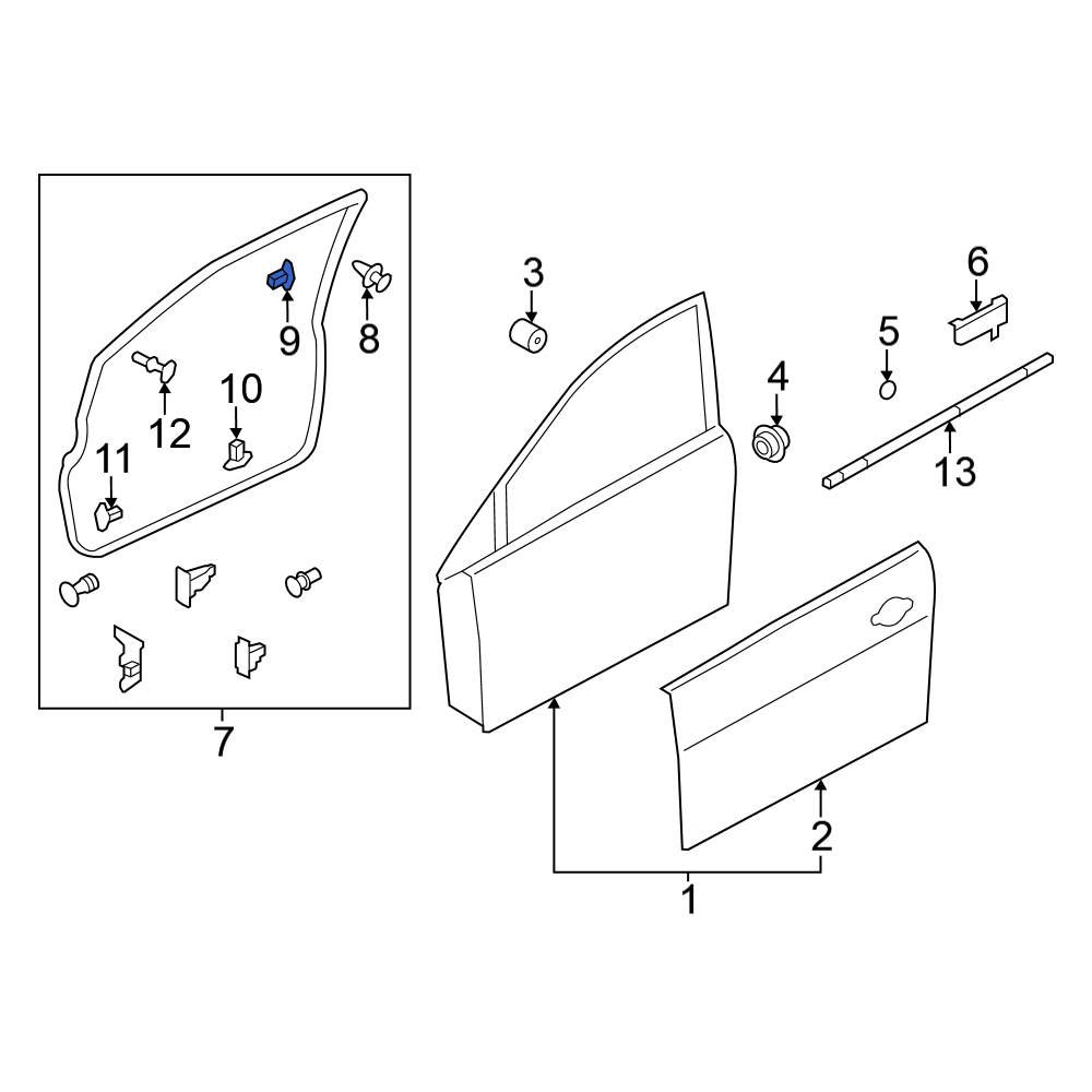 8085089922 nissan клипса пластиковая