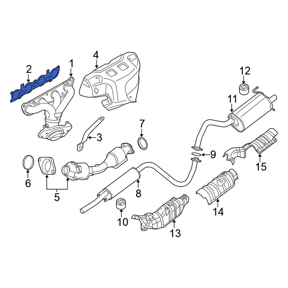 Nissan Oe 140361va0a Exhaust Manifold Gasket 2083