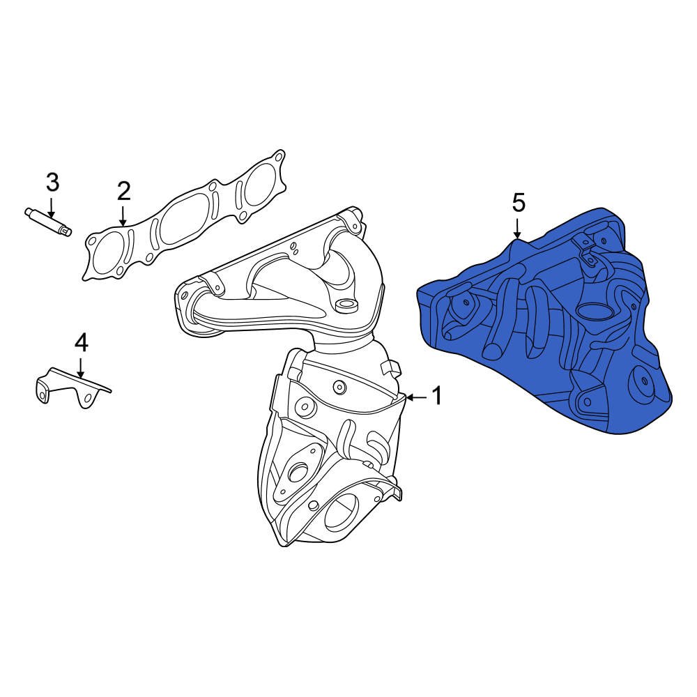 Nissan OE 165906LD0A Exhaust Manifold Heat Shield