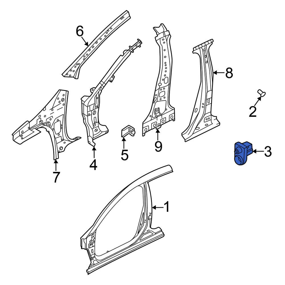 Nissan OE 25360KA60A Door Jamb Switch