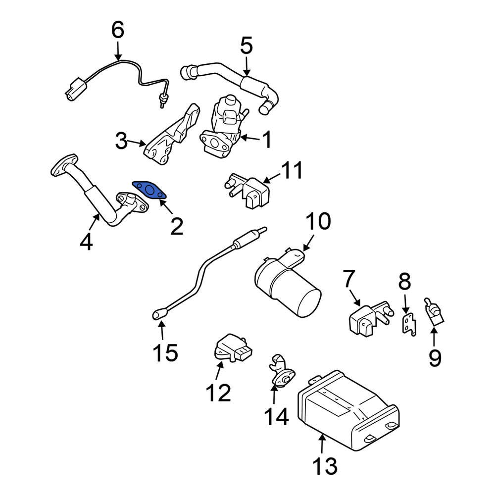 Nissan OE 1472238U01 EGR Valve Gasket